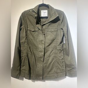 olive military style jacket